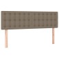 vidaXL Boxspringbett mit Matratze Taupe 140x190 cm Stoff vidaXL Boxspringbett mit Matratze Taupe 140x190 cm Stoff