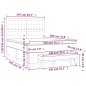 vidaXL Boxspringbett mit Matratze Dunkelgrau 140x190 cm Samt vidaXL Boxspringbett mit Matratze Dunkelgrau 140x190 cm Samt