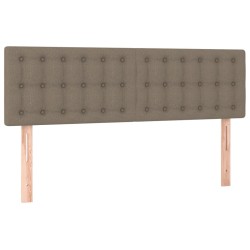 vidaXL Kopfteile 2 Stk. Taupe 72x5x78/88 cm Stoff