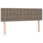 vidaXL Kopfteile 2 Stk. Taupe 72x5x78/88 cm Stoff
