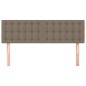 vidaXL Kopfteile 2 Stk. Taupe 72x5x78/88 cm Stoff