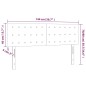 vidaXL Kopfteile 2 Stk. Taupe 72x5x78/88 cm Stoff