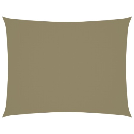 vidaXL Sonnensegel Oxford-Gewebe Rechteckig 4x5 m Beige