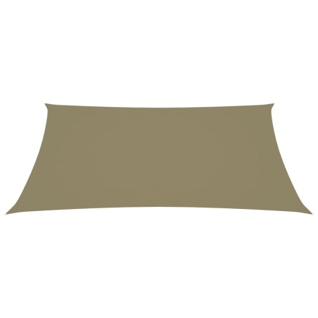 vidaXL Sonnensegel Oxford-Gewebe Rechteckig 4x5 m Beige