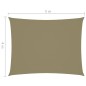 vidaXL Sonnensegel Oxford-Gewebe Rechteckig 4x5 m Beige vidaXL Sonnensegel Oxford-Gewebe Rechteckig 4x5 m Beige