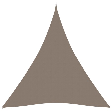 vidaXL Sonnensegel Oxford-Gewebe Dreieckig 4x4x4 m Taupe