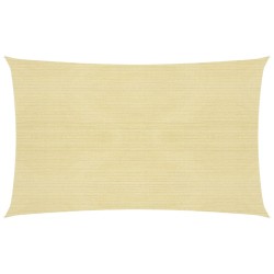 vidaXL Sonnensegel 160 g/m² Beige 2x5 m HDPE