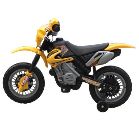 vidaXL Kindermotorrad Gelb und Schwarz