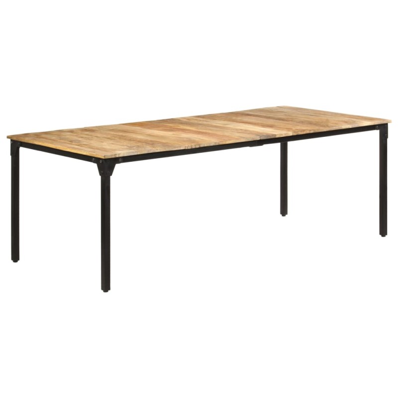 vidaXL Esstisch 220x100x76 cm Raues Mangoholz vidaXL Esstisch 220x100x76 cm Raues Mangoholz