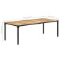 vidaXL Esstisch 220x100x76 cm Raues Mangoholz vidaXL Esstisch 220x100x76 cm Raues Mangoholz