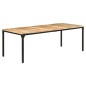 vidaXL Esstisch 220x100x76 cm Raues Mangoholz vidaXL Esstisch 220x100x76 cm Raues Mangoholz