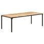 vidaXL Esstisch 220x100x76 cm Raues Mangoholz vidaXL Esstisch 220x100x76 cm Raues Mangoholz