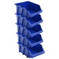vidaXL Stapelbare Lagerboxen 35 Stk. 218 x 360 x 156 mm Blau vidaXL Stapelbare Lagerboxen 35 Stk. 218 x 360 x 156 mm Blau