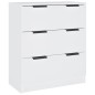 vidaXL 3-tlg. Sideboard Weiß Holzwerkstoff vidaXL 3-tlg. Sideboard Weiß Holzwerkstoff