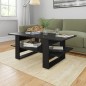 vidaXL Couchtisch Schwarz 110x55x42 cm Holzwerkstoff vidaXL Couchtisch Schwarz 110x55x42 cm Holzwerkstoff