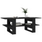 vidaXL Couchtisch Schwarz 110x55x42 cm Holzwerkstoff vidaXL Couchtisch Schwarz 110x55x42 cm Holzwerkstoff
