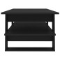 vidaXL Couchtisch Schwarz 110x55x42 cm Holzwerkstoff vidaXL Couchtisch Schwarz 110x55x42 cm Holzwerkstoff