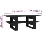 vidaXL Couchtisch Schwarz 110x55x42 cm Holzwerkstoff vidaXL Couchtisch Schwarz 110x55x42 cm Holzwerkstoff