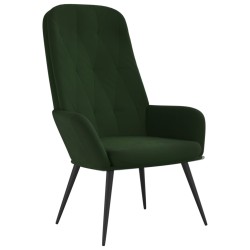 vidaXL Relaxsessel Dunkelgrün Samt