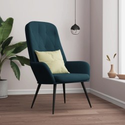 vidaXL Relaxsessel Blau Samt