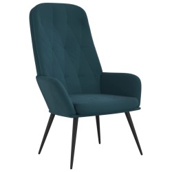 vidaXL Relaxsessel Blau Samt