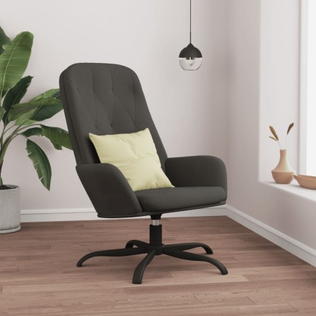 vidaXL Relaxsessel Dunkelgrau Samt