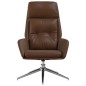 vidaXL Relaxsessel Braun Echtleder vidaXL Relaxsessel Braun Echtleder