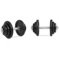 vidaXL Hantelset 18-tlg. 40 kg Gusseisen vidaXL Hantelset 18-tlg. 40 kg Gusseisen
