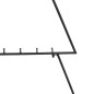 vidaXL Metall-Weihnachtsbaum für Dekorationen Schwarz 125 cm vidaXL Metall-Weihnachtsbaum für Dekorationen Schwarz 125 cm