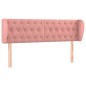 vidaXL Kopfteil mit Ohren Rosa 147x23x78/88 cm Samt vidaXL Kopfteil mit Ohren Rosa 147x23x78/88 cm Samt
