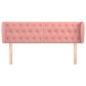 vidaXL Kopfteil mit Ohren Rosa 147x23x78/88 cm Samt vidaXL Kopfteil mit Ohren Rosa 147x23x78/88 cm Samt