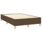 vidaXL Boxspringbett mit Matratze & LED Dunkelbraun 120x200 cm Stoff vidaXL Boxspringbett mit Matratze & LED Dunkelbraun 120x200 cm Stoff