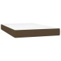 vidaXL Boxspringbett mit Matratze & LED Dunkelbraun 120x200 cm Stoff vidaXL Boxspringbett mit Matratze & LED Dunkelbraun 120x200 cm Stoff