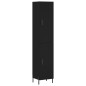 Highboard Schwarz 34,5x34x180 cm Holzwerkstoff Highboard Schwarz 34,5x34x180 cm Holzwerkstoff