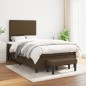 vidaXL Boxspringbett mit Matratze Dunkelbraun 120x200 cm Stoff vidaXL Boxspringbett mit Matratze Dunkelbraun 120x200 cm Stoff