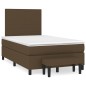 vidaXL Boxspringbett mit Matratze Dunkelbraun 120x200 cm Stoff vidaXL Boxspringbett mit Matratze Dunkelbraun 120x200 cm Stoff