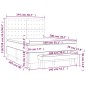 vidaXL Boxspringbett mit Matratze Taupe 140x200 cm Stoff vidaXL Boxspringbett mit Matratze Taupe 140x200 cm Stoff