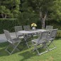 vidaXL 7-tlg. Garten-Essgruppe Massivholz Akazie Grau vidaXL 7-tlg. Garten-Essgruppe Massivholz Akazie Grau