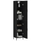 Highboard Schwarz 34,5x34x180 cm Holzwerkstoff Highboard Schwarz 34,5x34x180 cm Holzwerkstoff
