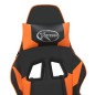 vidaXL Gaming-Stuhl mit Massage & Fußstütze Schwarz Orange Kunstleder vidaXL Gaming-Stuhl mit Massage & Fußstütze Schwarz Orange Kunstleder