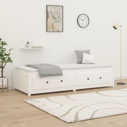 vidaXL Tagesbett Weiß 80x200 cm Massivholz Kiefer
