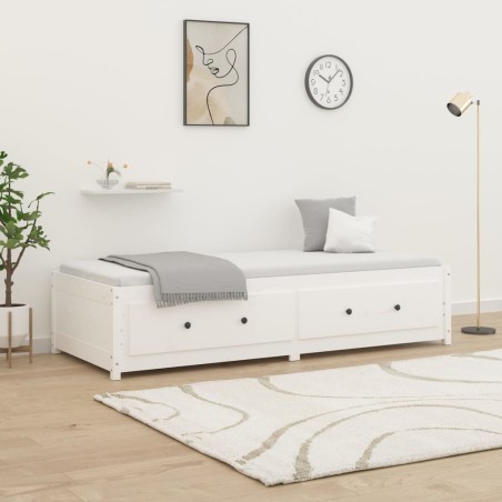 vidaXL Tagesbett Weiß 80x200 cm Massivholz Kiefer