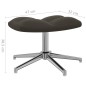 vidaXL Relaxsessel mit Hocker Dunkelgrau Samt vidaXL Relaxsessel mit Hocker Dunkelgrau Samt
