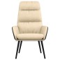 vidaXL Relaxsessel Creme Stoff vidaXL Relaxsessel Creme Stoff