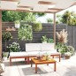 vidaXL 4-tlg. Garten-Lounge-Set mit Kissen Cremeweiß Massivholz Akazie vidaXL 4-tlg. Garten-Lounge-Set mit Kissen Cremeweiß Massivholz Akazie