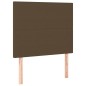 vidaXL Kopfteile 2 Stk. Dunkelbraun 100x5x78/88 cm Stoff vidaXL Kopfteile 2 Stk. Dunkelbraun 100x5x78/88 cm Stoff