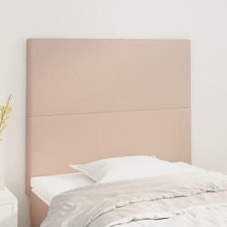 vidaXL Kopfteile 2 Stk. Cappuccino-Braun 90x5x78/88 cm Kunstleder