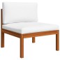 vidaXL 4-tlg. Garten-Lounge-Set mit Kissen Cremeweiß Massivholz Akazie vidaXL 4-tlg. Garten-Lounge-Set mit Kissen Cremeweiß Massivholz Akazie