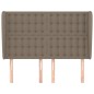 vidaXL Kopfteil mit Ohren Taupe 147x23x118/128 cm Stoff
