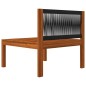 vidaXL 4-tlg. Garten-Lounge-Set mit Kissen Cremeweiß Massivholz Akazie vidaXL 4-tlg. Garten-Lounge-Set mit Kissen Cremeweiß Massivholz Akazie